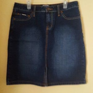 EUC Sqeeze junior blue jean skirt sz 9